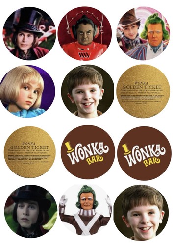 Edible cupcake toppers - edible,