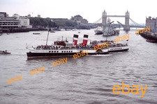 2 x 35mm Colour Slides of P.S.WAVERLEY-Paddle Steamer-Upper Pool of London- 9/84
