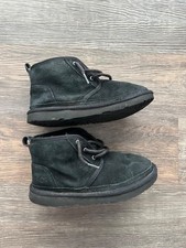 boys ugg suede boots black s/n