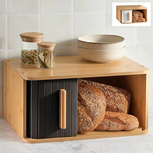 Bamboo corner bread - bread, bin
