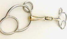 Universal 3 Ring Gag Horse Bit German Silver & SS BNWT ( UK Stock)