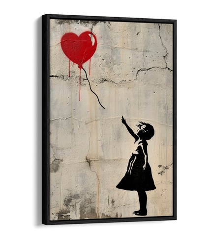 Banksy balloon girl graffiti - banksy,