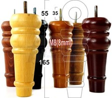 4x Solid Wood Furniture Feet