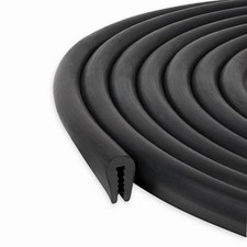 Black U Channel Edge Trim Seal