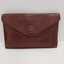 Vintage Clutch Bag Burgundy Red Leather RMF30-CAP