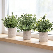 3X Artificial Fake Eucalyptus