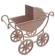 Dolls House Pink Baby Pram
