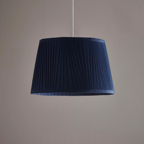 45cm shantung pleated navy - shantung,