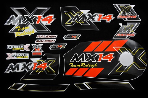 Decal set raleigh mx14 - decal,