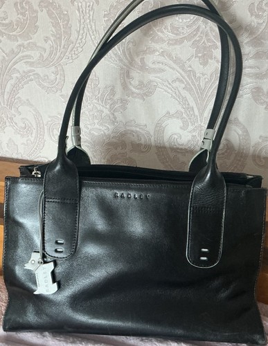 Radley black leather shoulder - leather,
