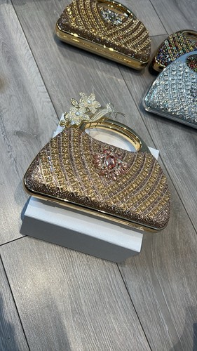 Rose gold and silver bag - gold,
