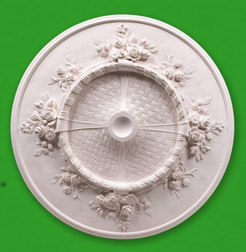 Plaster ceiling rose - plaster,