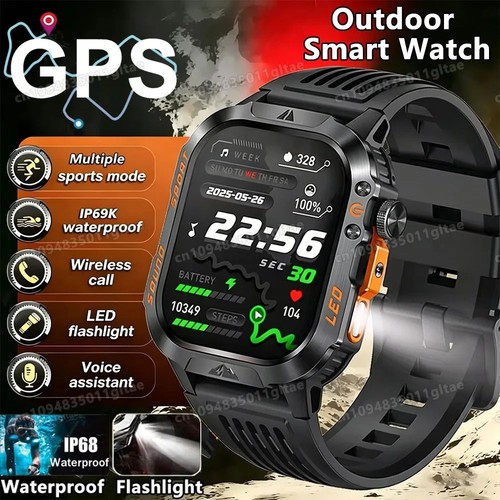 Military gps smart watch men - watch,