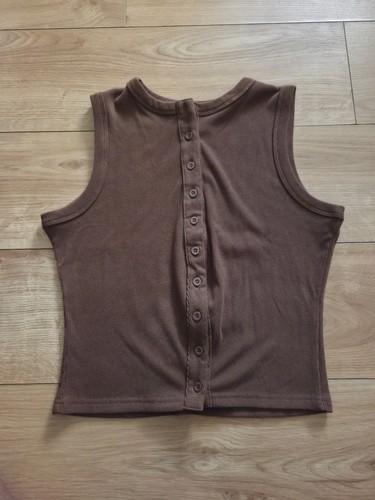 Brown molly vest top - molly,