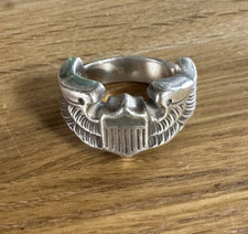 The Real McCoy's Aviators Wings Ring 925 Sterling Silver Aviators Ring Vintage