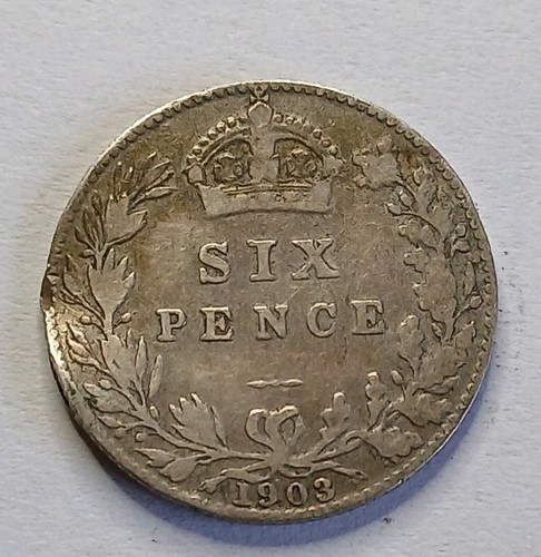 1903 sixpence edward vii - 1903,