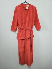 1970s Red And Black Polka Dot