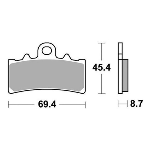 Pair sbs brake pads - sbs,