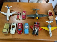 JOB LOT OF OLD DINKY & CORGI TOY CARS LORRY PLANES FOR RESTORATION SPARES REPAIR