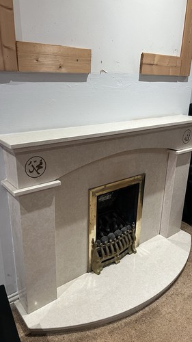 Marble fireplace surround - marble,