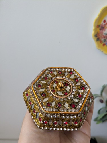 Old trinket jar - old,