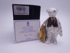 ROYAL CROWN DERBY LIMITED EDITION BENNETTS SHOPPER MINIATURE BEAR