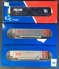 E&C SHOPS. 3 ROLLING STOCK ITEMS. Set 10. Detail in box end pic.  'NEW' HO SCALE