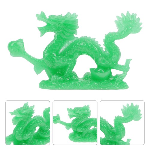 Green resin dragon - green,