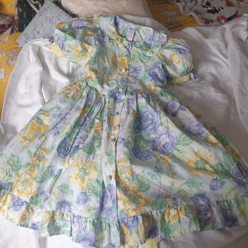 Vtg 80s girls - dress, sz