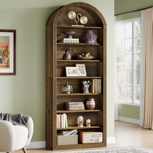 Arched bookshelf modern - 79.5",