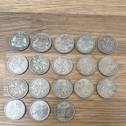 British sixpence coin lot - coin,