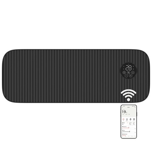 Mylek black over door heater - over,