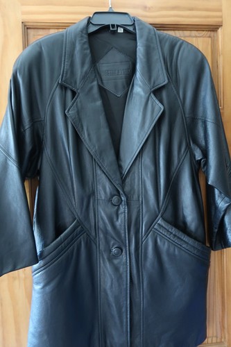Leather coat vintage - leather,