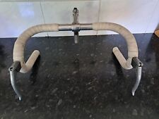 VINTAGE 50'S  ALLOY 40 CM DROP BARS GB LEVERS GB HIDUMINIUM SPEARPOINT STEM