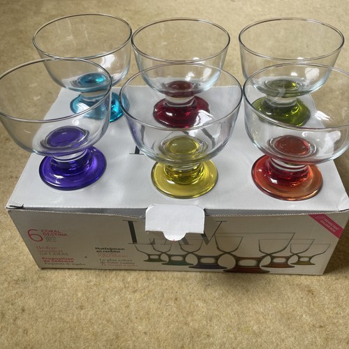 Set glass footed round - set, of