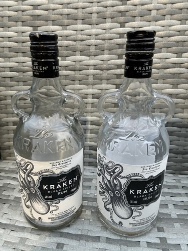 Pair empty kraken rum - pair,