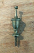 Antique Brass Finial End Top Old Vintage  H60mm Reclaimed 