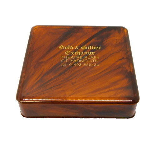 Brown bakelite jewellery box - bakelite,