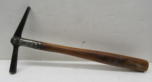 Old tinsmith strapped hammer - strapped,