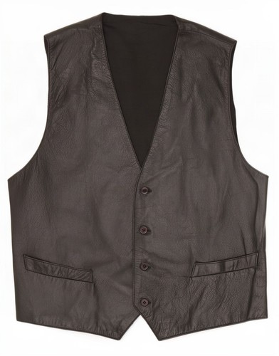 Vintage mens leather - vintage, gilet