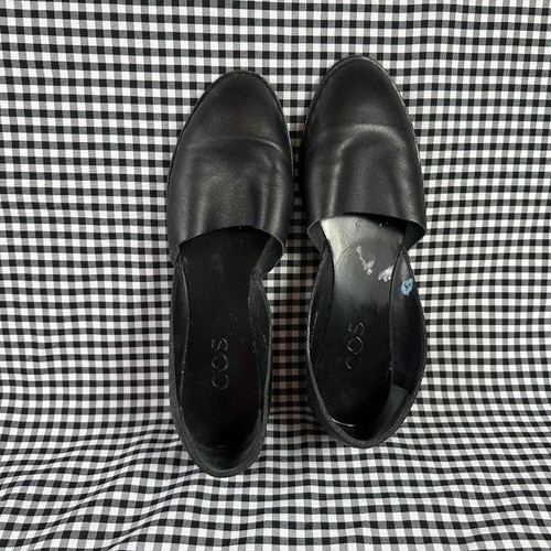 Cos black leather - black, ballet
