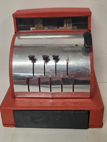 Vintage metal toy cash - toy,