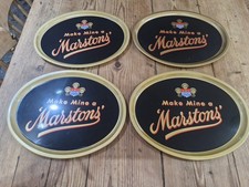 Marstons Metal drinks trays x