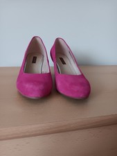 Ladies Fuschia Pink Court Shoes Size 5