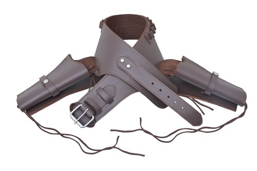 Holster gun double leather - holster,