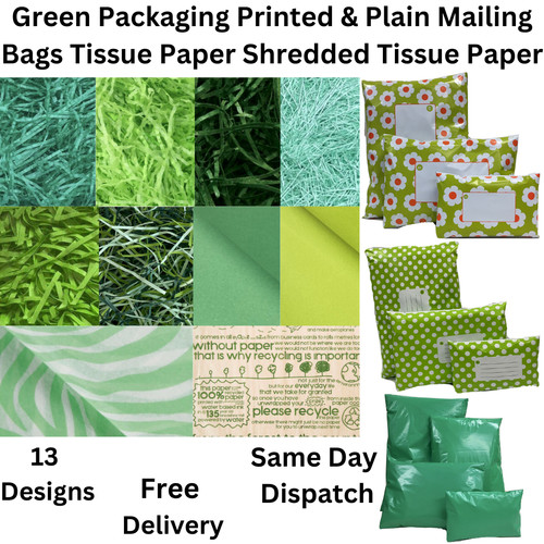 Tissue paper green coloured - tissue,