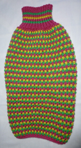 Hand knitted dog jumper for - hand,