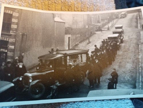 Rppc antique funeral - antique,