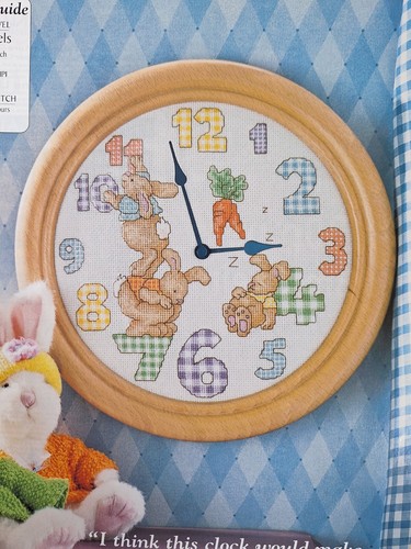 Sweet baby bunny clock - sweet, clock,