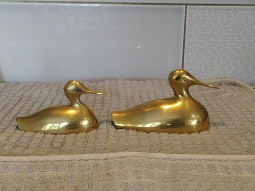 Solid brass ducks - 2,